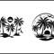Palm Trees Svg Bundle 2