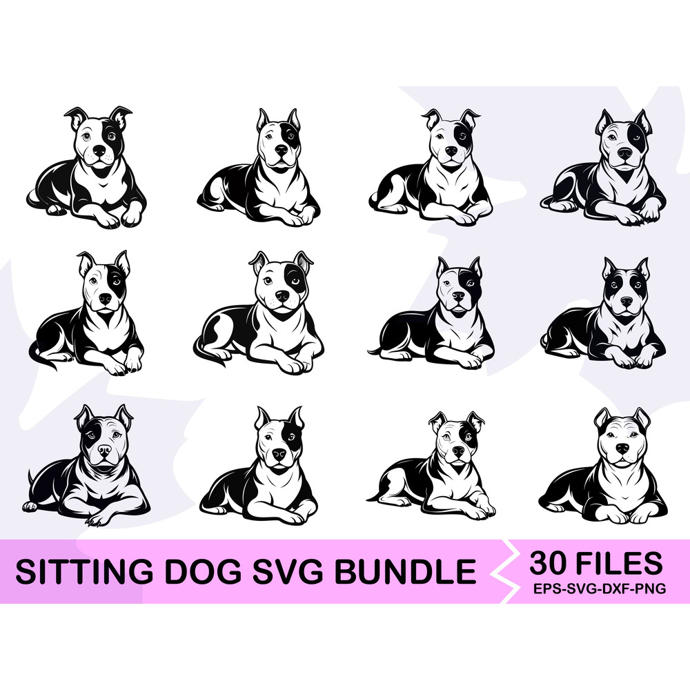 Sitting Dog SVG Bundle 22 0