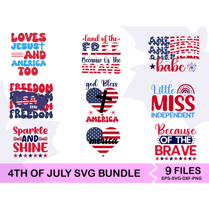 4th Of July SVG Bundle 10 0