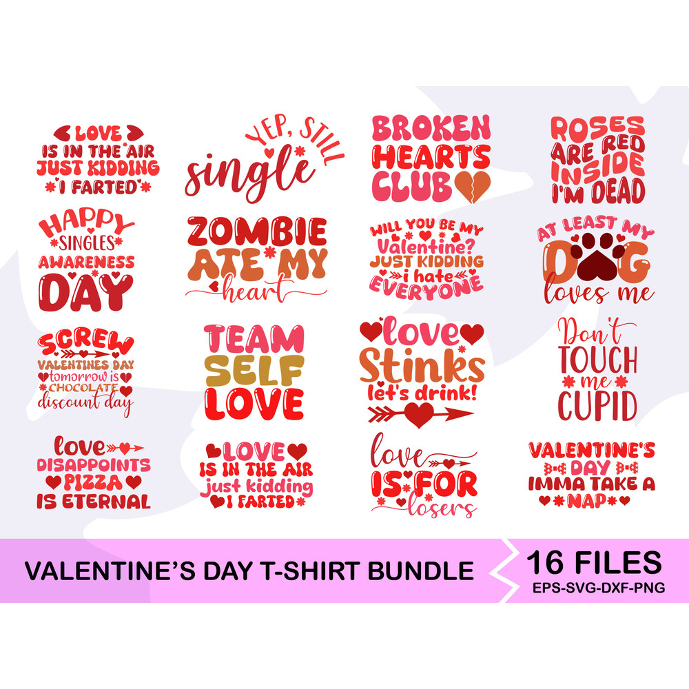 Valentine Day Tshirt Bundle 11 0