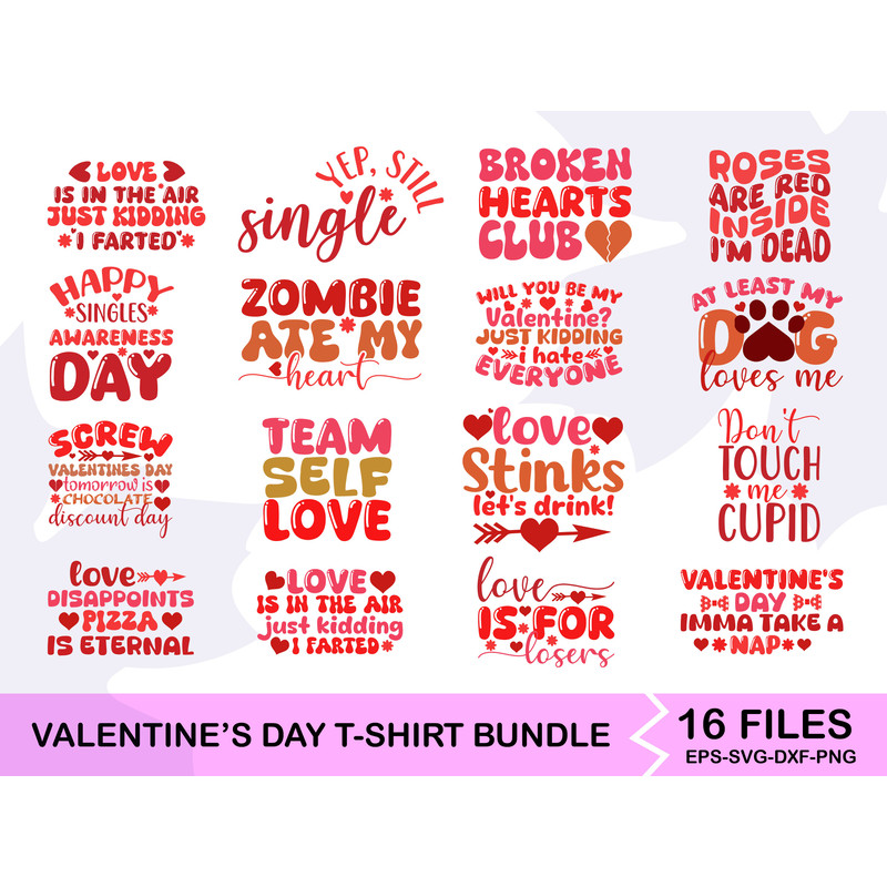 Valentine Day Tshirt Bundle 11 0