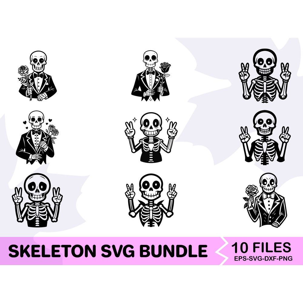Skeleton Svg Bundle 1 0