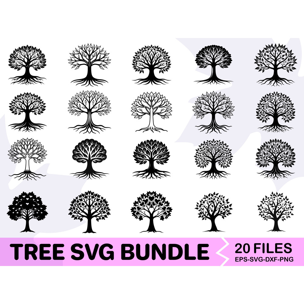 Tree Svg Bundle 0