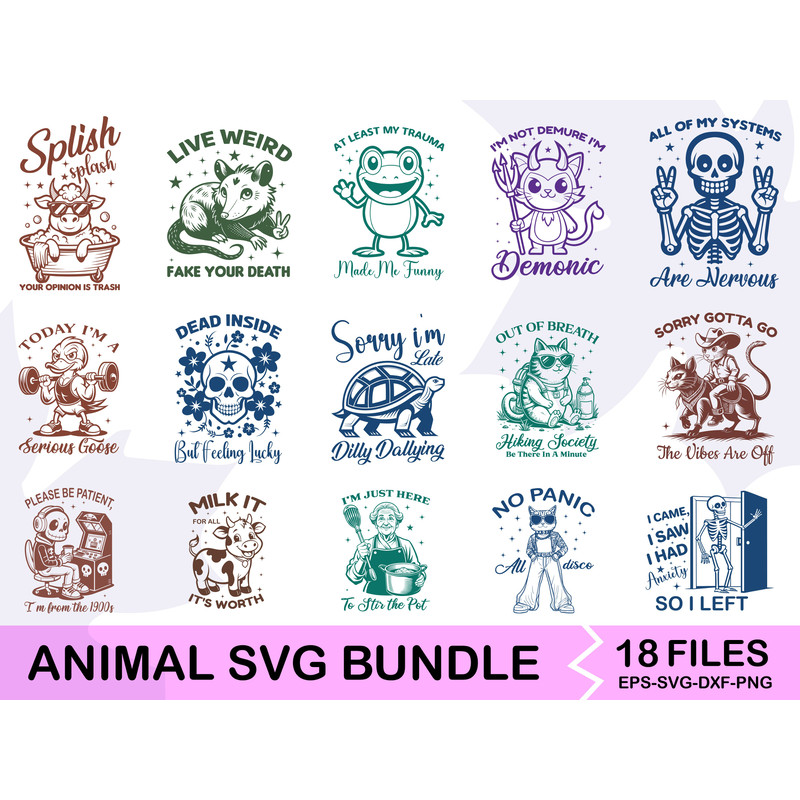 Animal SVG T Shirt Bundle 0