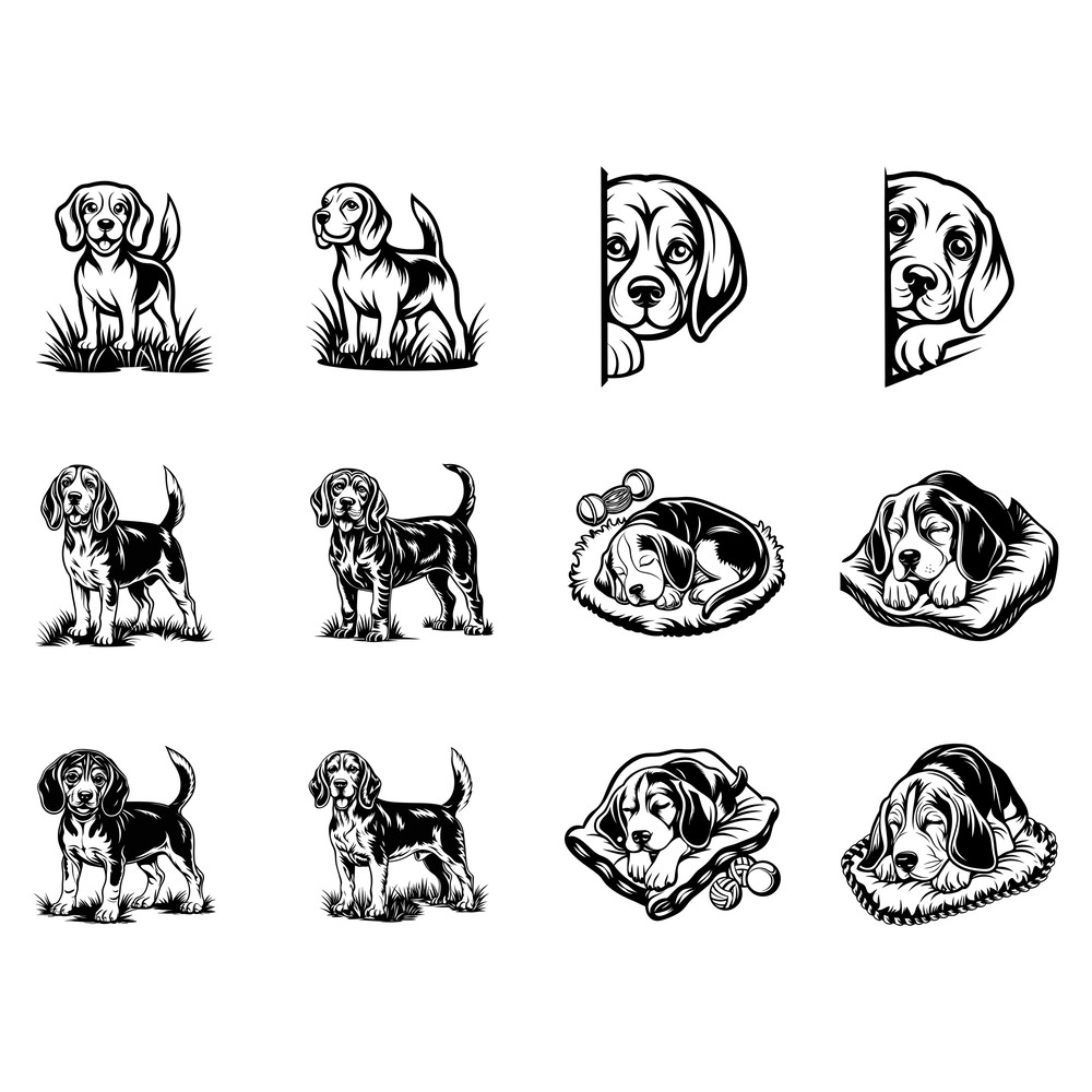 Beagle Svg Bundle 1
