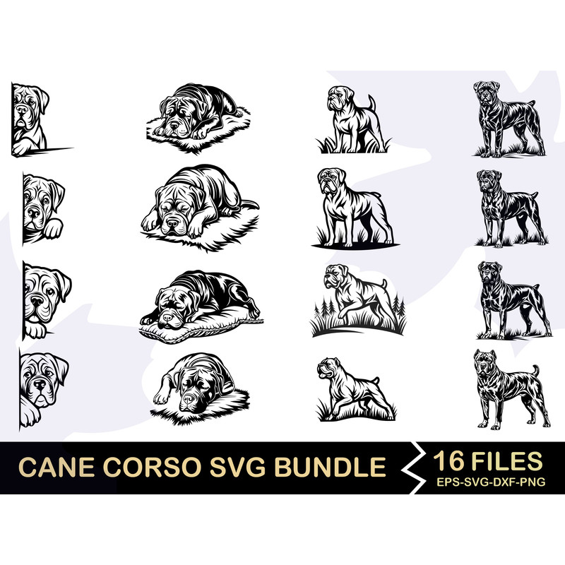 Cane Corso Svg Bundle 0