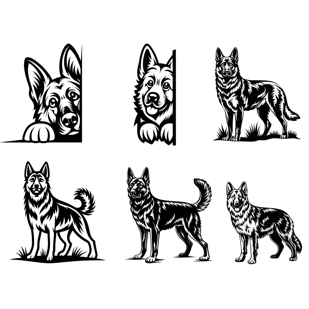 German Shepherd Dog Svg Bundle 2