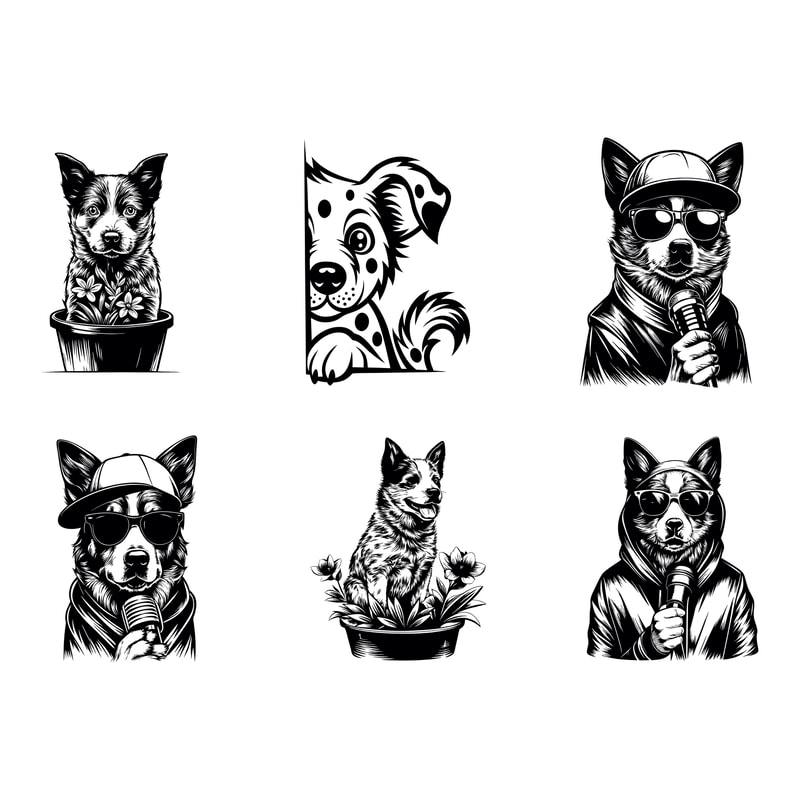 Australian Cattle Dog Svg Bundle 2