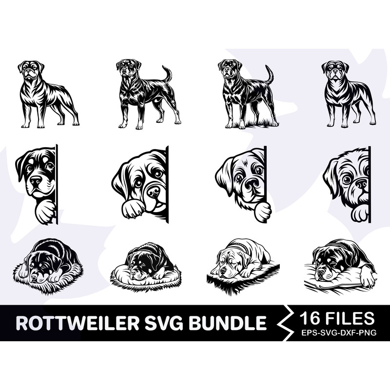 Rottweiler Svg Bundle 0