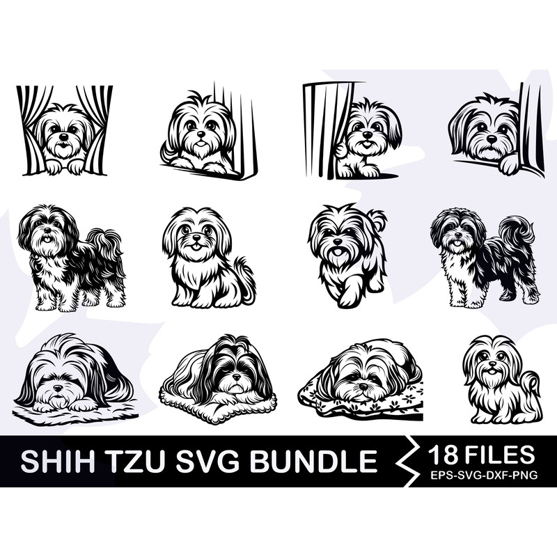 Shih Tzu Svg Bundle 0