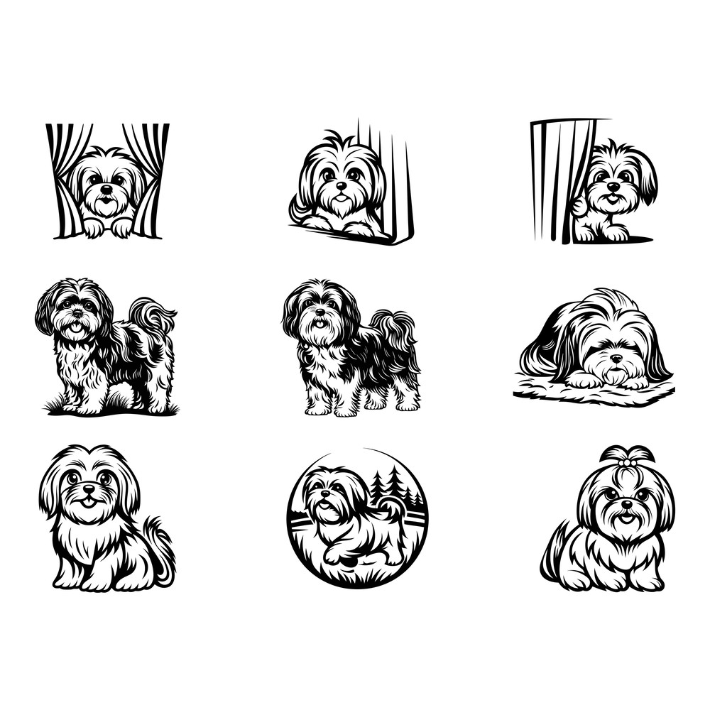 Shih Tzu Svg Bundle 1