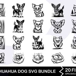 chihuahua dog svg bundle