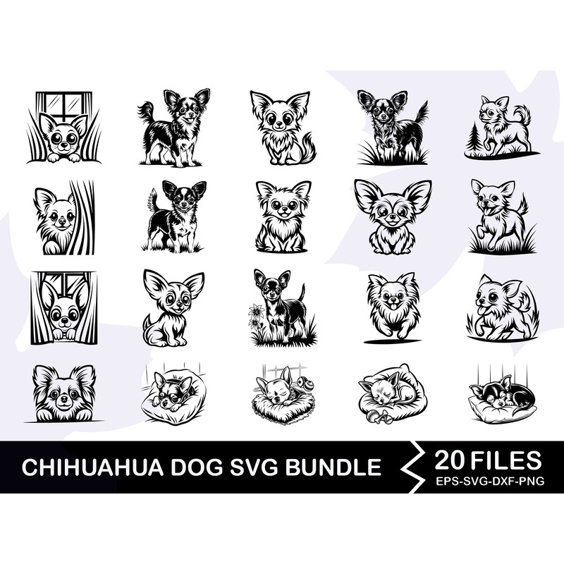 Chihuahua Dog Svg Bundle 0