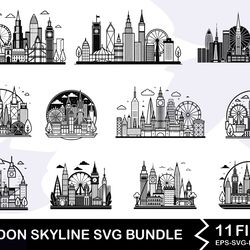 london skyline svg bundle