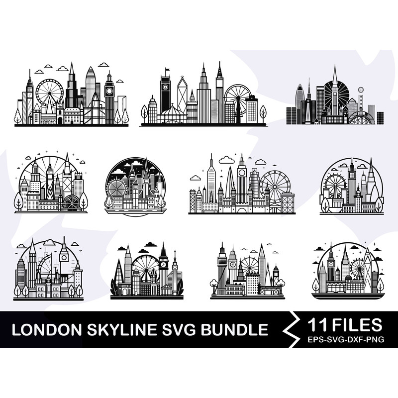 London Skyline SVG Bundle 0