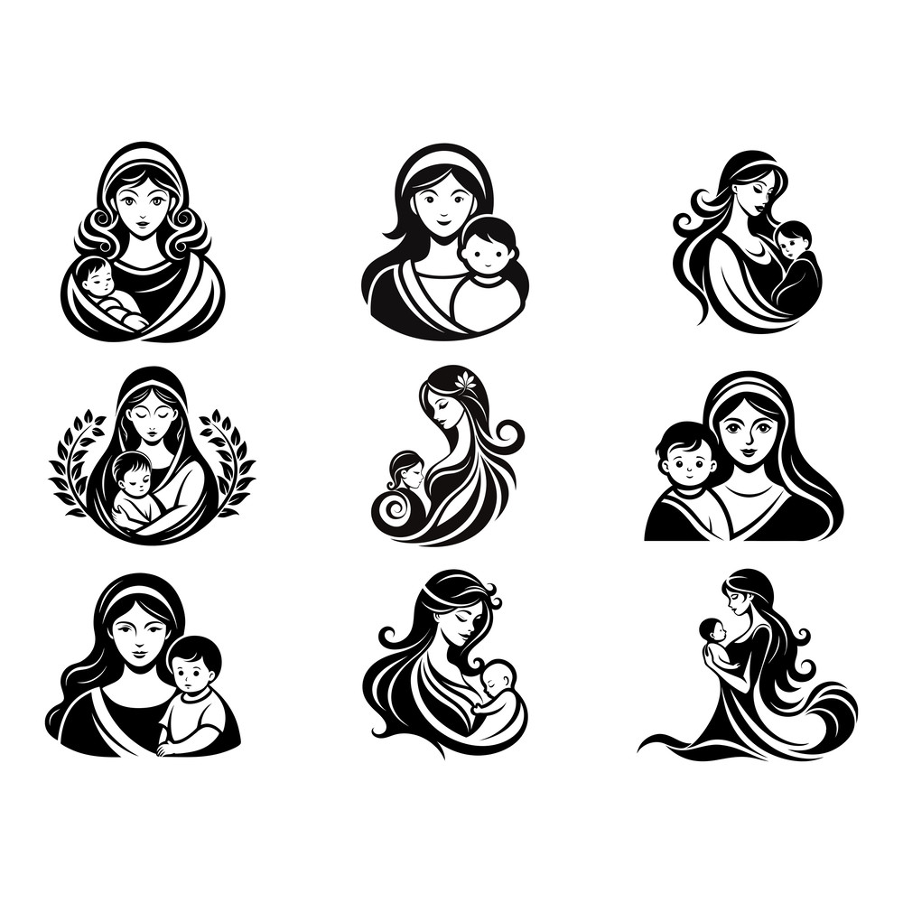 Mother And Baby SVG Bundle 1