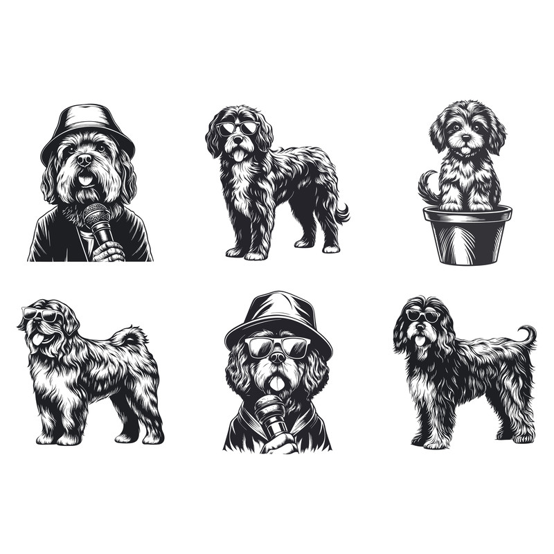 Portuguese Water Dog Svg Bundle 2