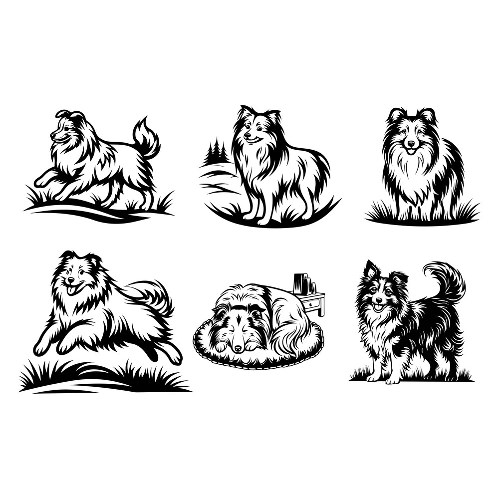 Shetland Sheepdog Svg Bundle 2