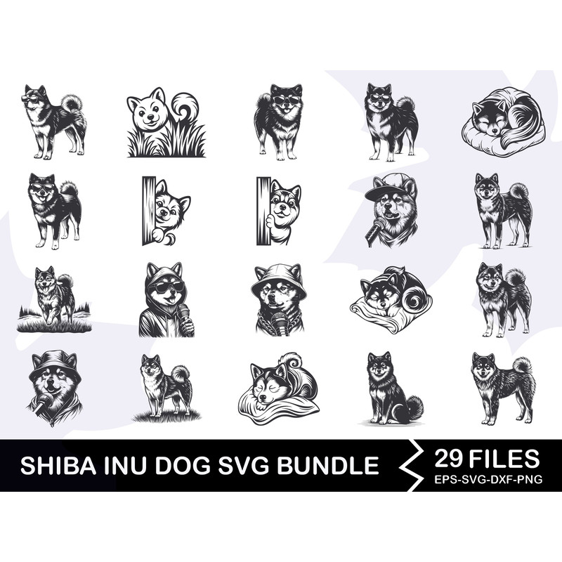 Shiba Inu Dog Svg Bundle 0