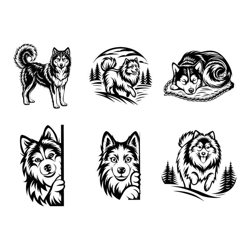Siberian Husky Dog Svg Bundle 2