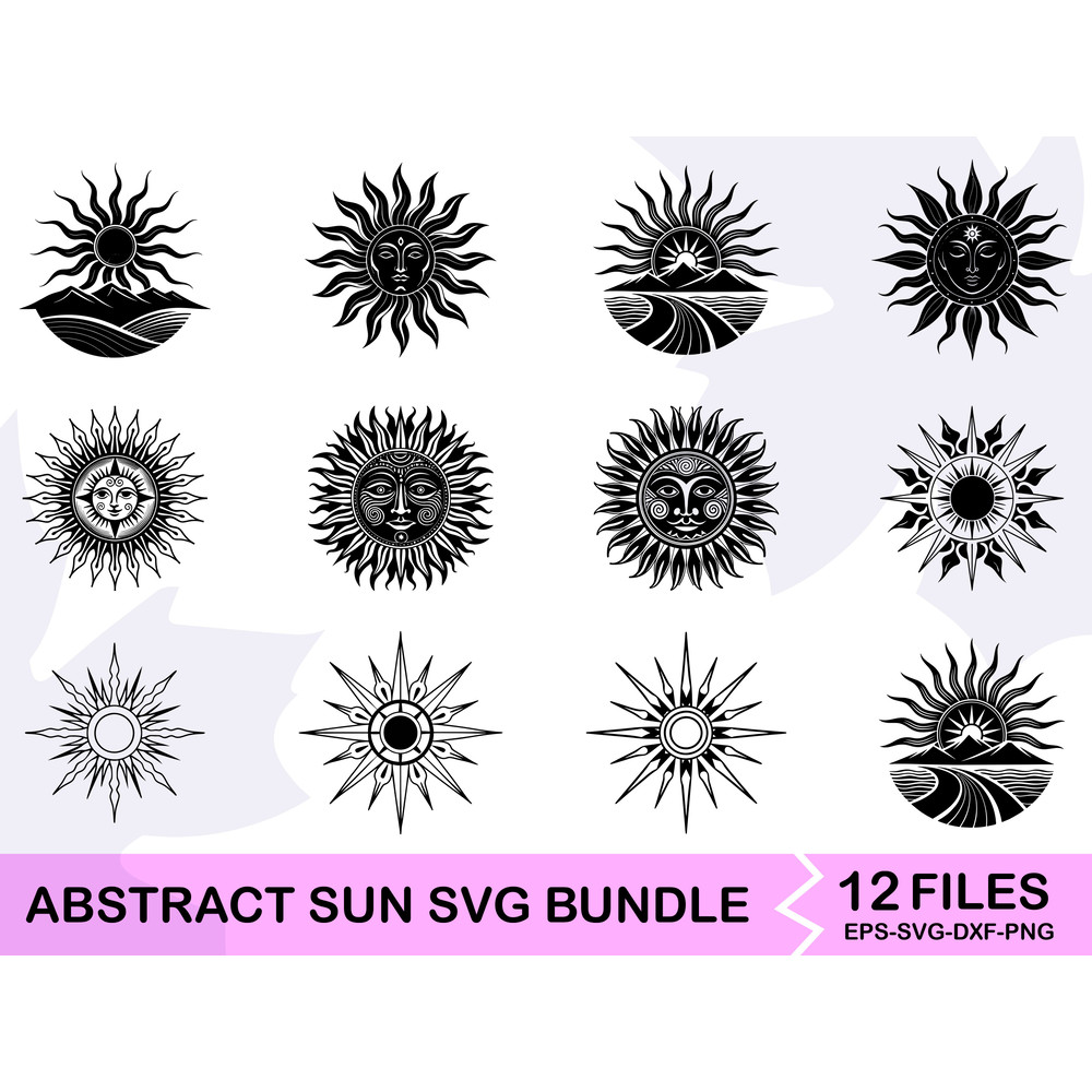 Abstract Sun Svg Bundle 0
