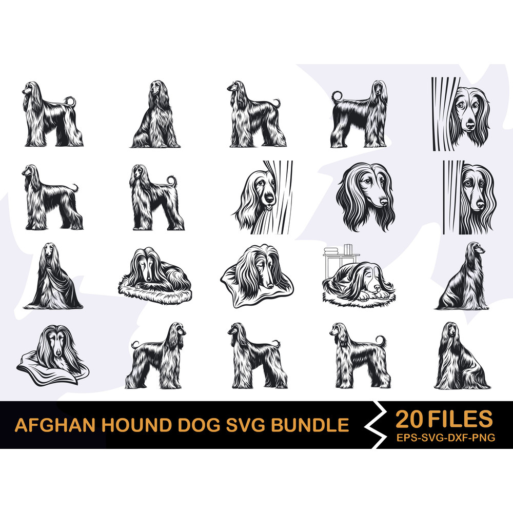 Afghan Hound Dog Bundle 0