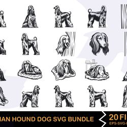 afghan hound dog bundle