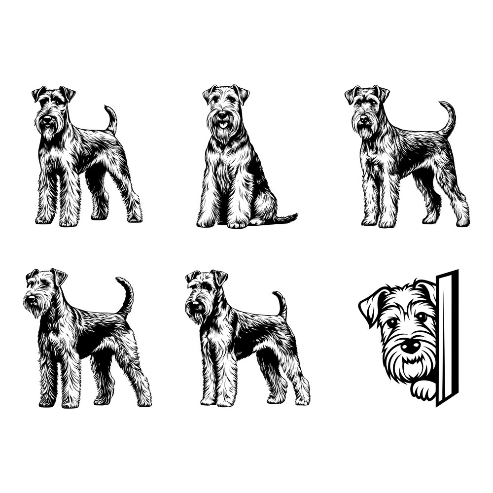 Airedale Terrier Dog Svg Bundle 2
