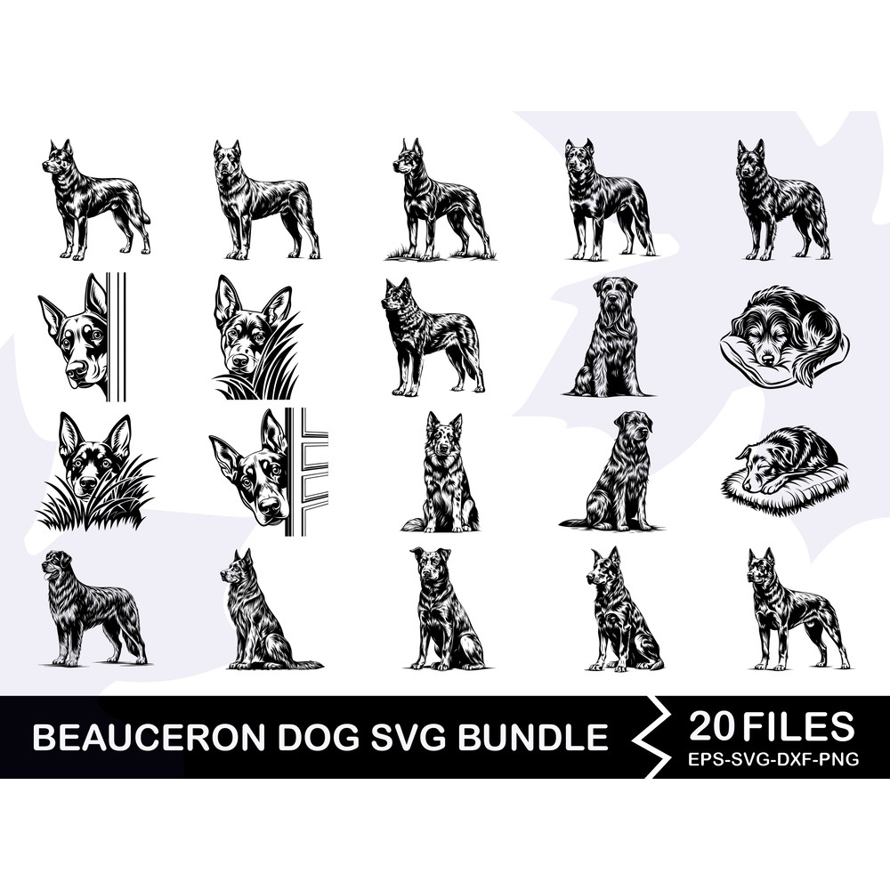 Beauceron Dog Svg Bundle 0