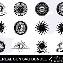 ethereal sun svg bundle
