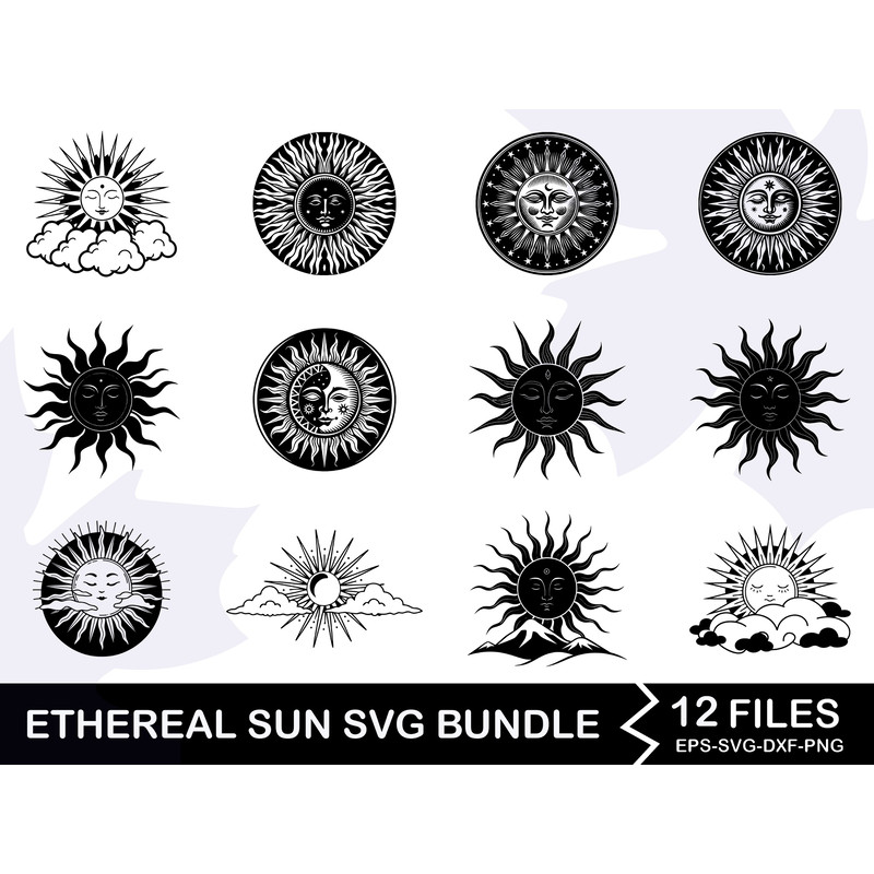 Ethereal Sun Svg Bundle 0