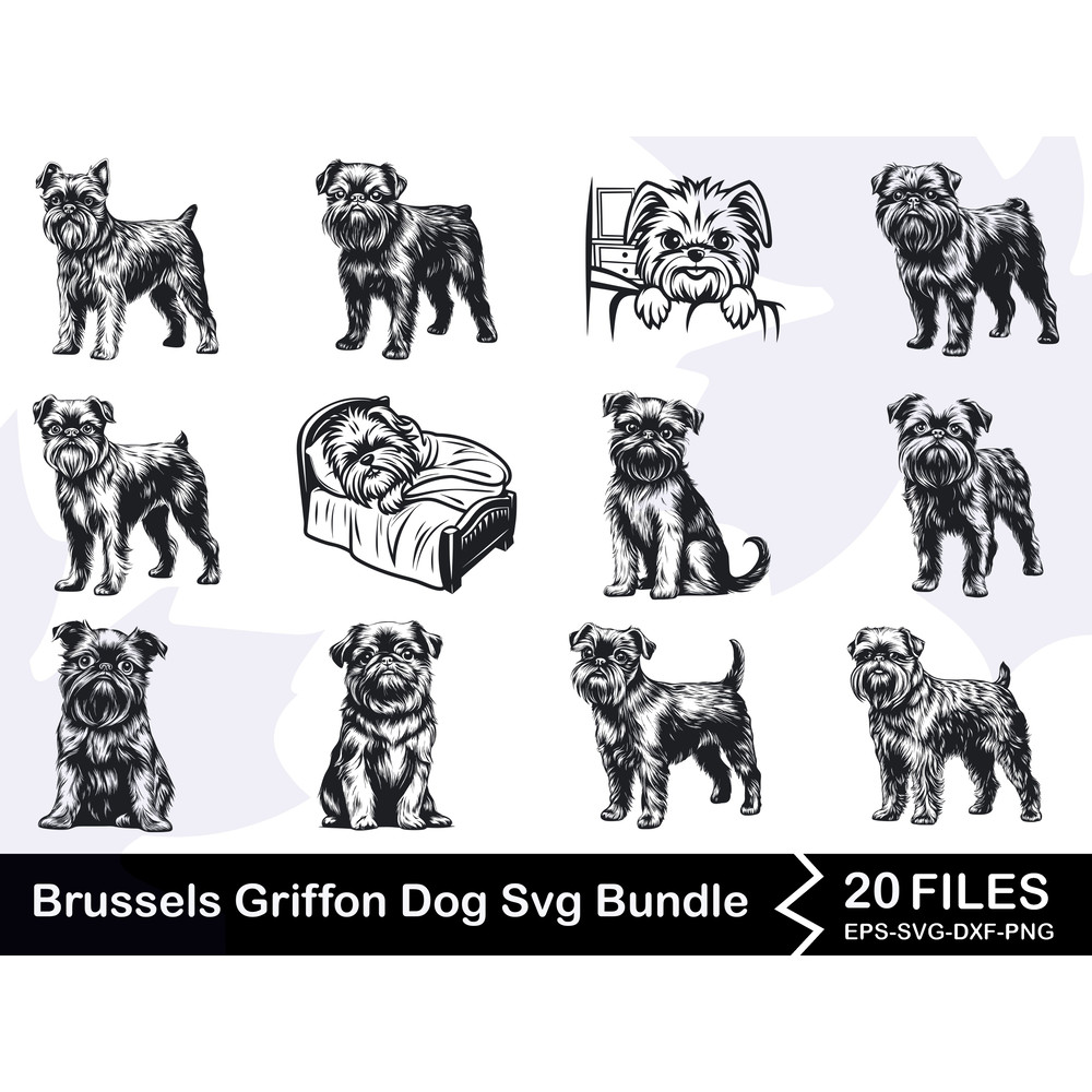 Brussels Griffon Dog Svg Bundle 0