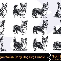 cardigan welsh corgi dog svg bundle