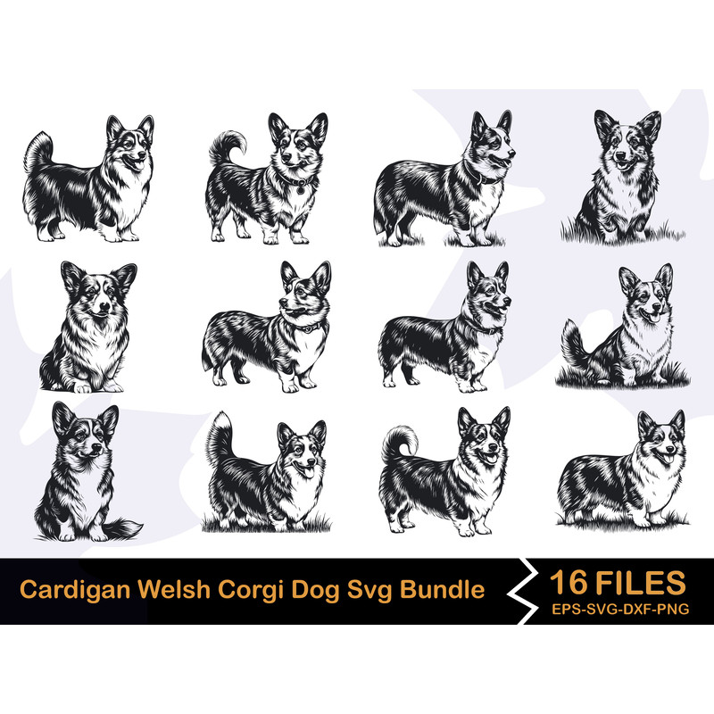 Cardigan Welsh Corgi Dog Svg Bundle 0