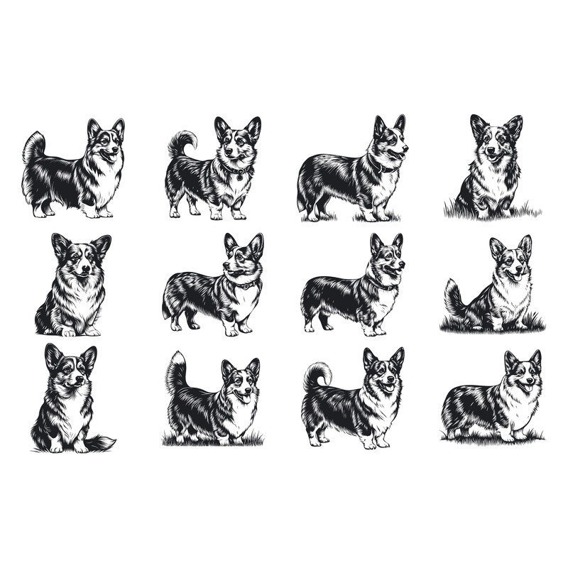 Cardigan Welsh Corgi Dog Svg Bundle 1