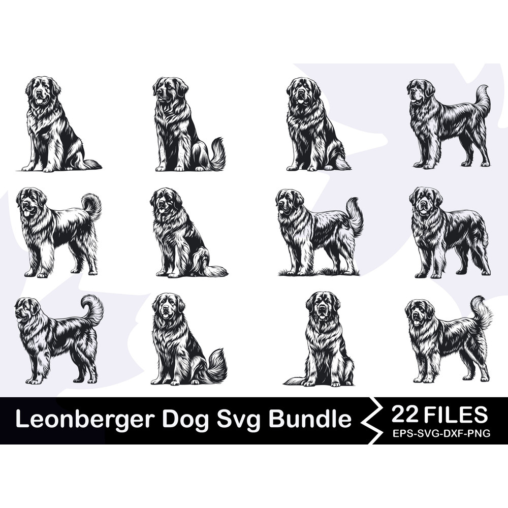 Leonberger Dog Svg Bundle 0