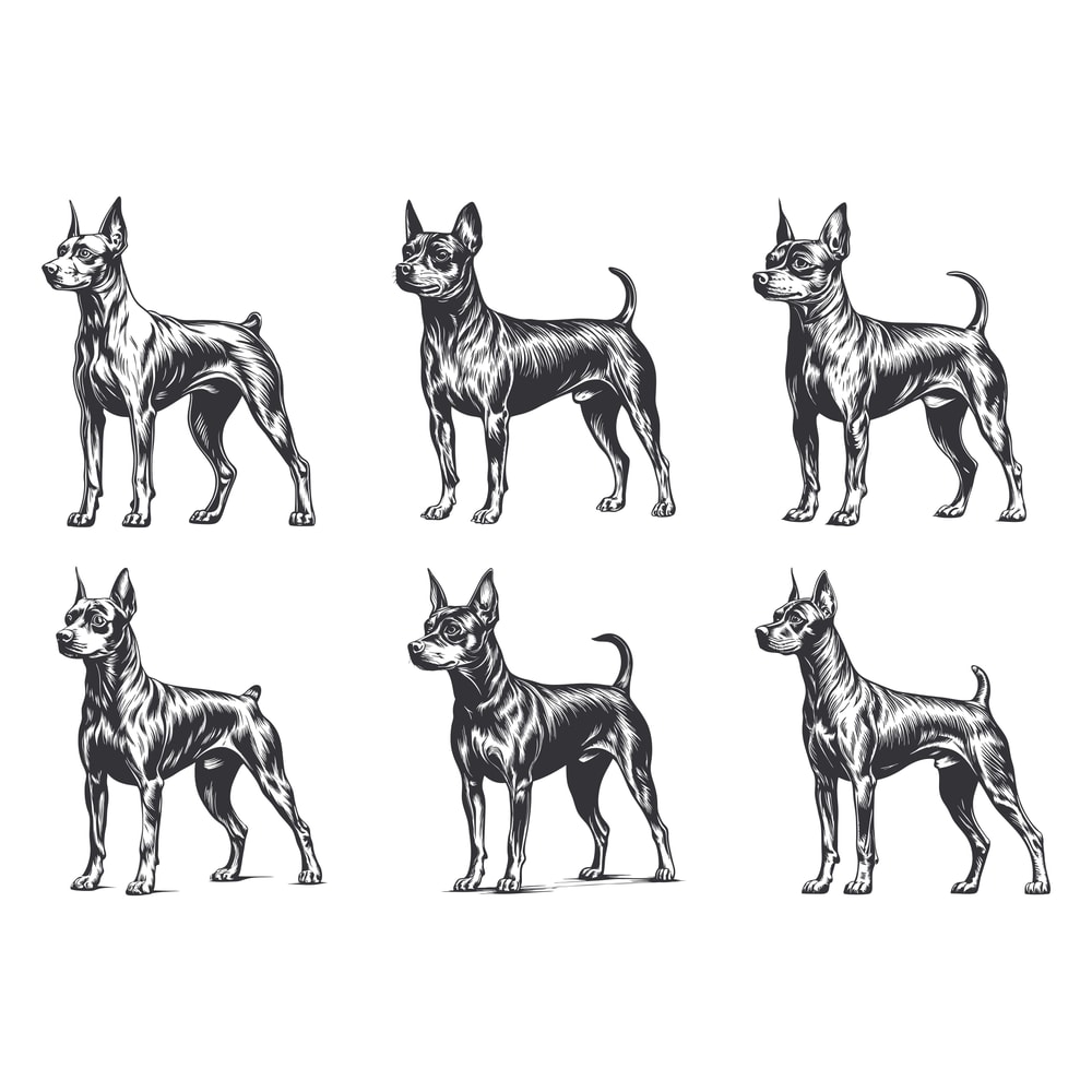 Miniature Pinscher Dog Svg Bundle 2