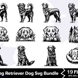 nova scotia duck tolling retriever dog svg bundle