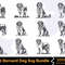 Saint Bernard Dog Svg Bundle 0