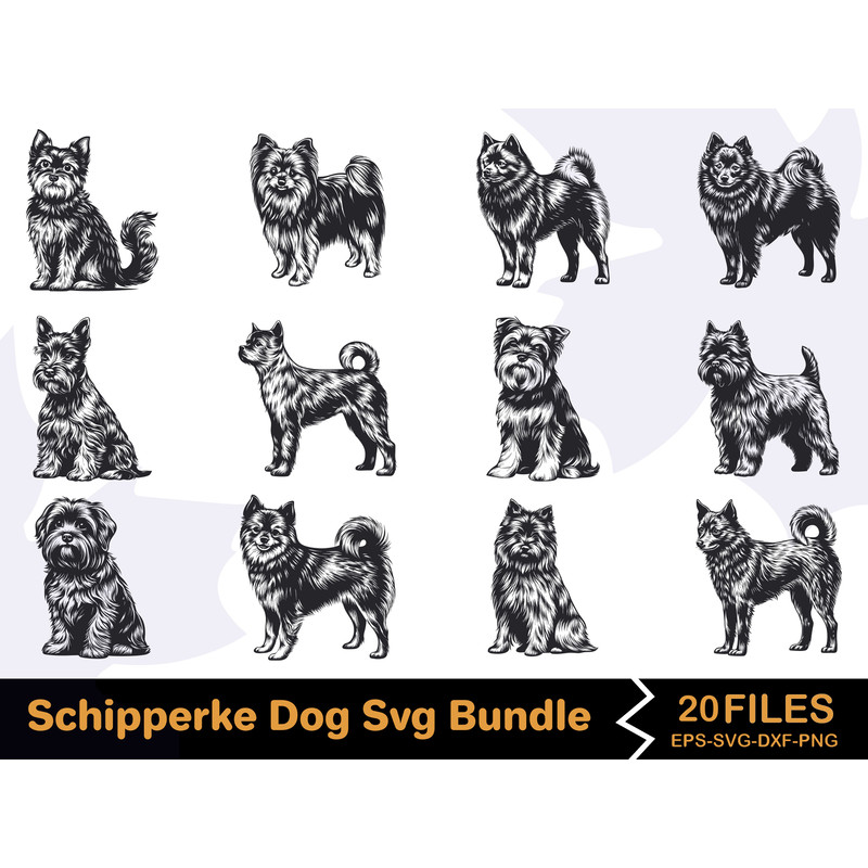 Schipperke Dog Svg Bundle 0