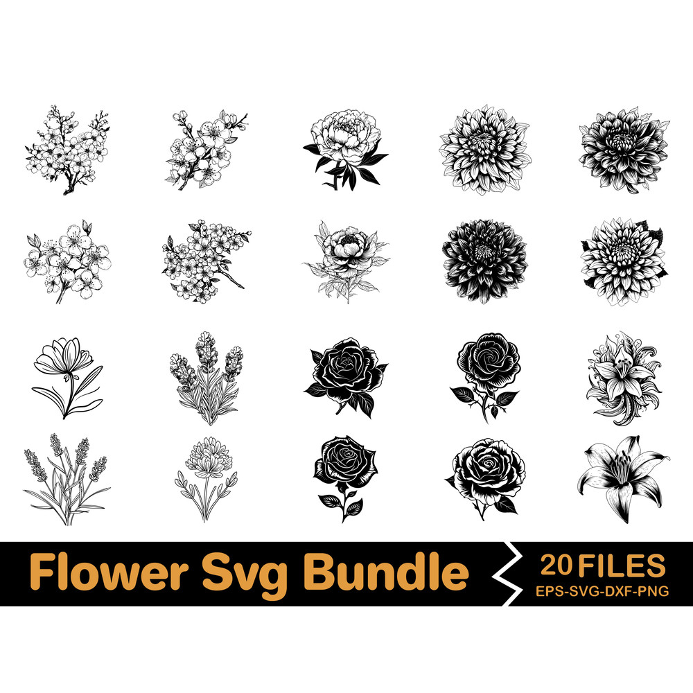 Flower Svg Bundle 9 0