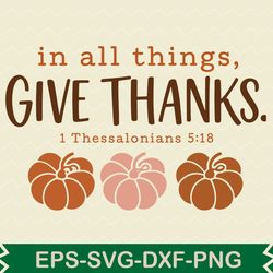 in all things give thanks svg
