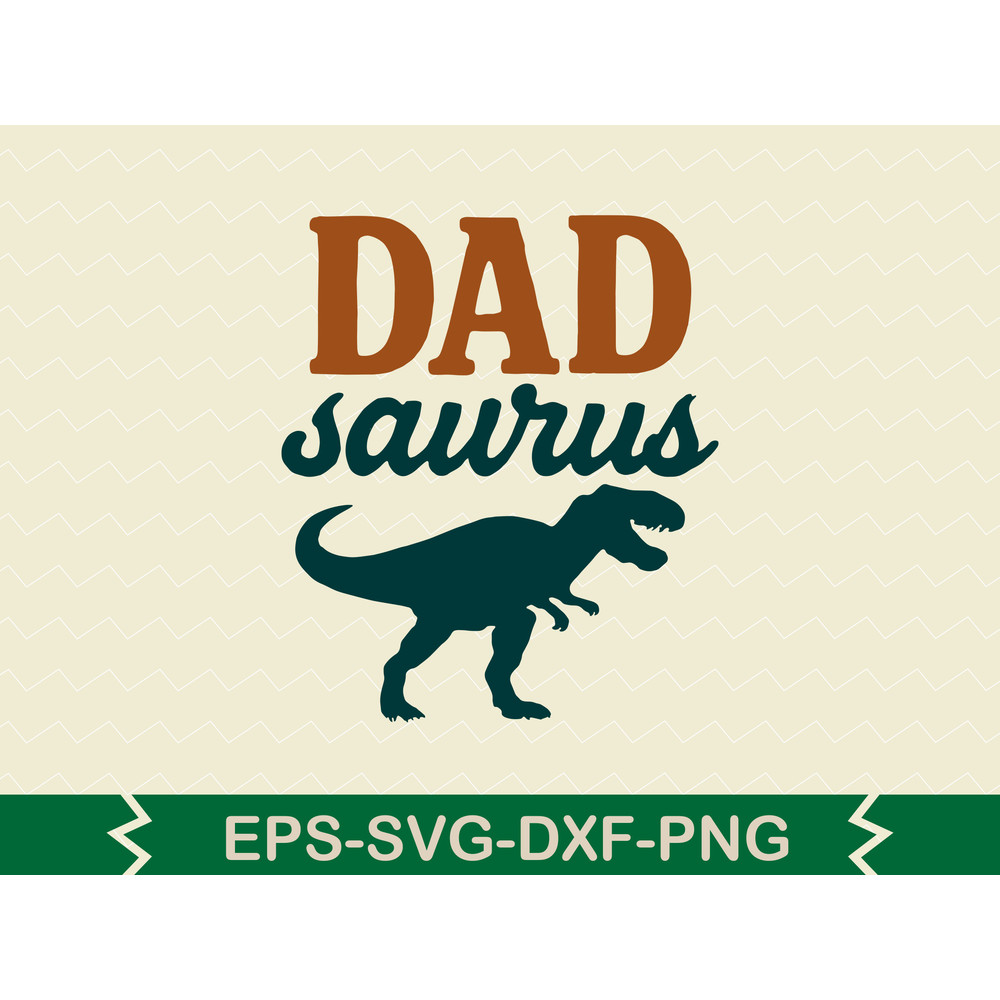 Dad Saurus T Shirt Design 0