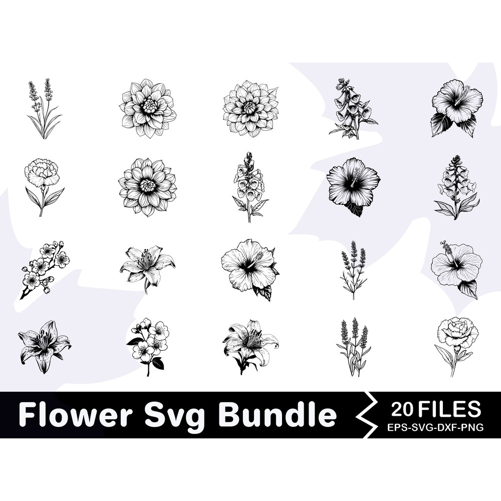 Flower Svg Bundle 12 0