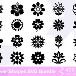 flower shapes svg bundle 1