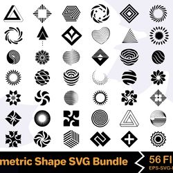 geometric shape svg bundle 1