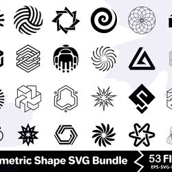 geometric shape svg bundle 2