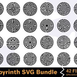 labyrinth svg bundle