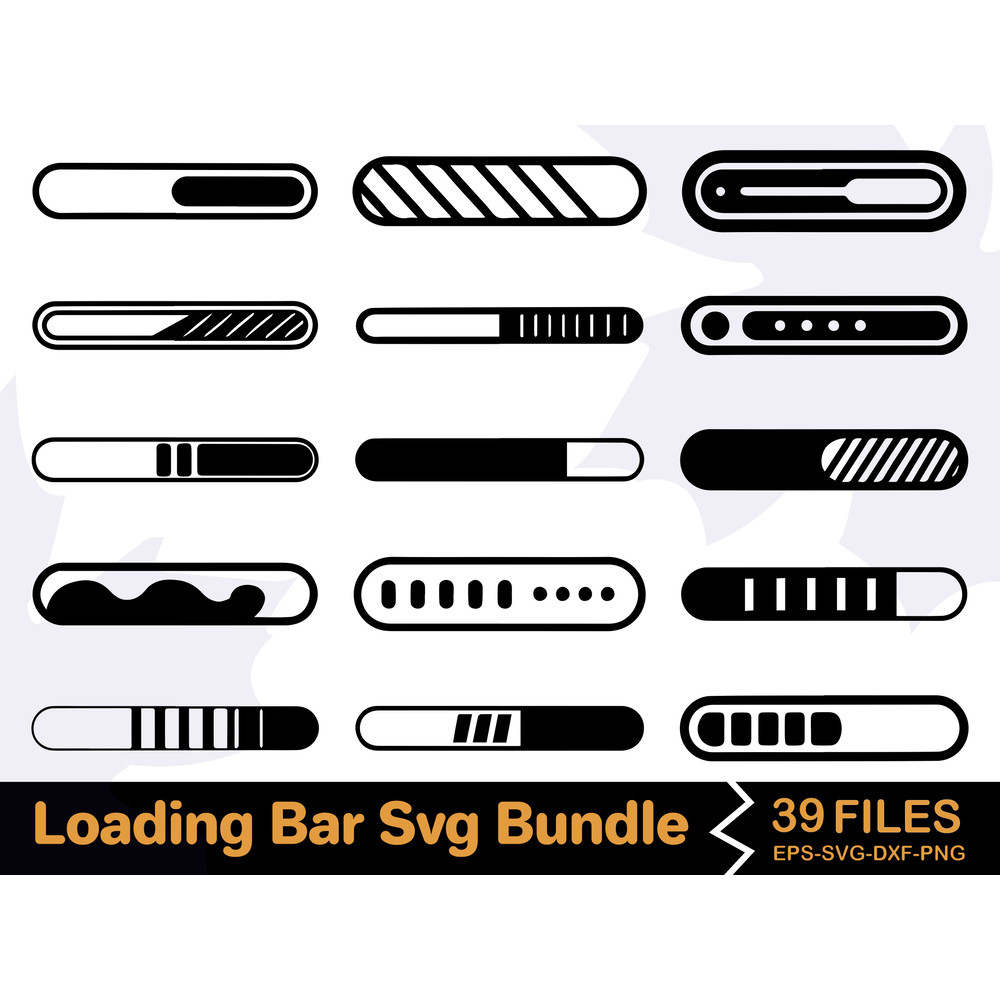 Loading Bar Svg Bundle 0