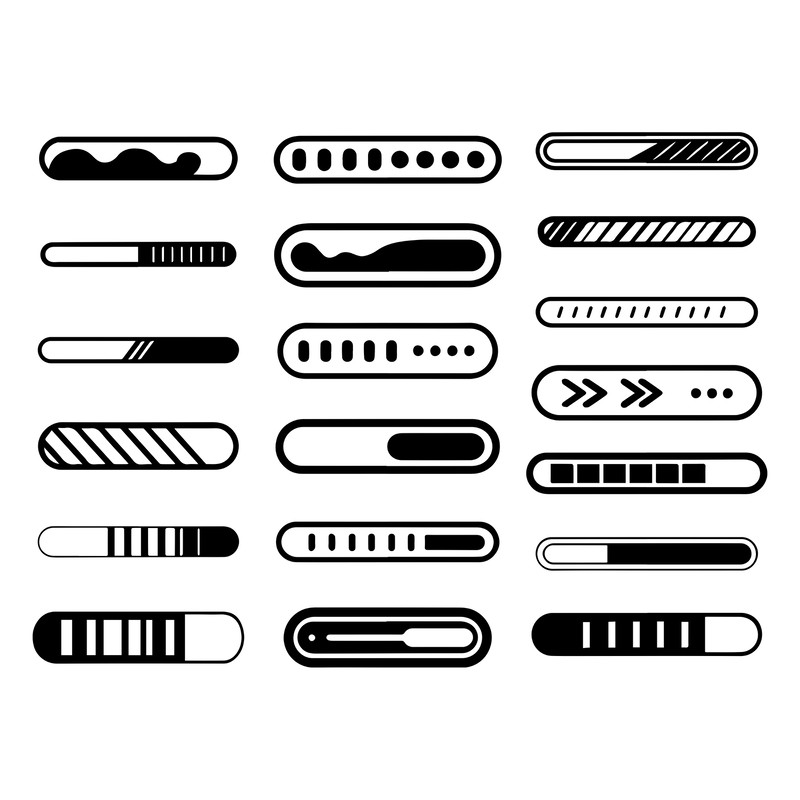 Loading Bar Svg Bundle 1